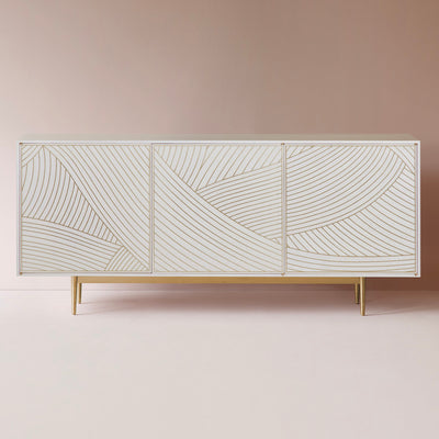Bethan Gray - Dhow 3 Door Cabinet (White)