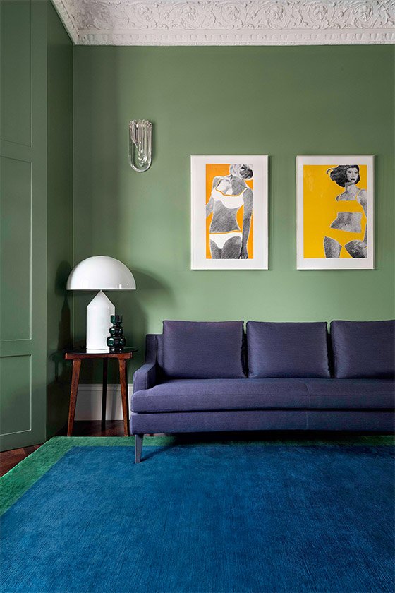 Mohair Border Emerald